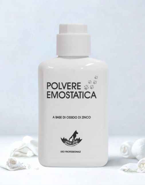 Polvere Emostatica polvere emostatica a base ossido di zinco luce pet